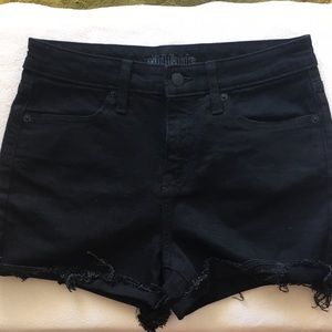 Distressed Black Jean Shorts Wild Fable
